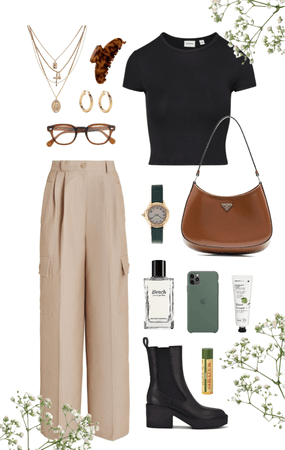 Neutral early Fall outfit