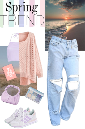 spring pastel outfit