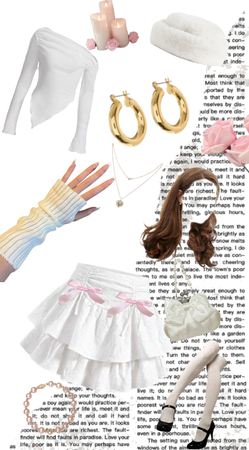 clean girl White pink gold