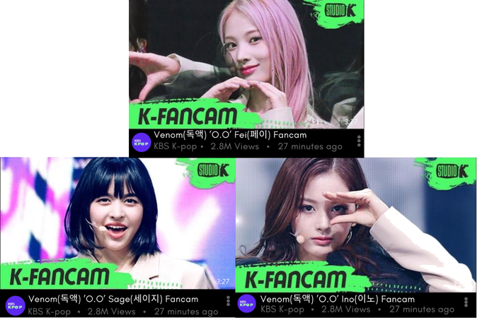 𝓥𝓮𝓷𝓸𝓶|O.O promotion KBS Fei,Sage &Ino||#Fakekpopgirlgroup