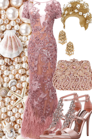 Розовое платье с паетками для современной русалки