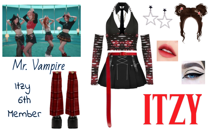 Itzy 6th Member - MR. VAMPIRE MV Outfit #1