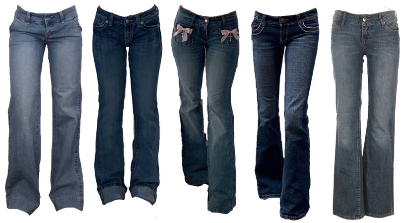 Bootcut and baggy jeans