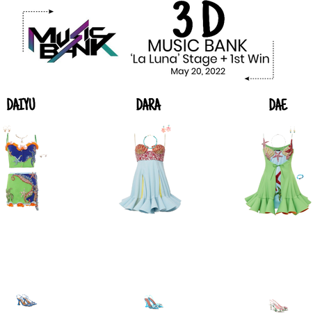 {3D} ‘La Luna’ Music Bank Stage + 1st Win
