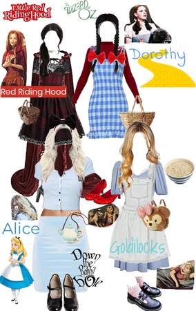 Red Riding Hood , Dorothy , Goldilocks , and Alice✨🌳