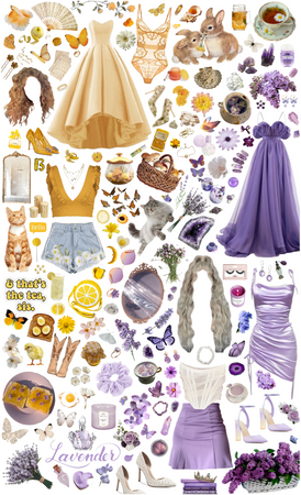 Yellow & Lavender 💛🤍💜