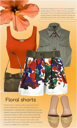Sacai floral shorts