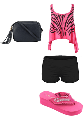 Black and Pink Outfif