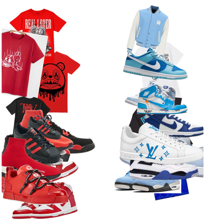 Crip vs bloods Outfits