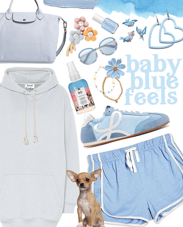 baby blue hoodie