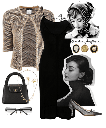 Audrey Hepburn-esk Coco Chanel vintage fit