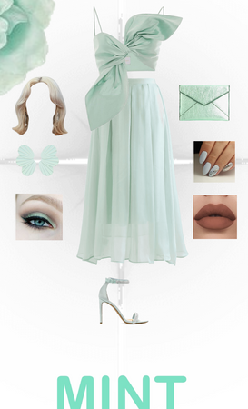 mint green outfit