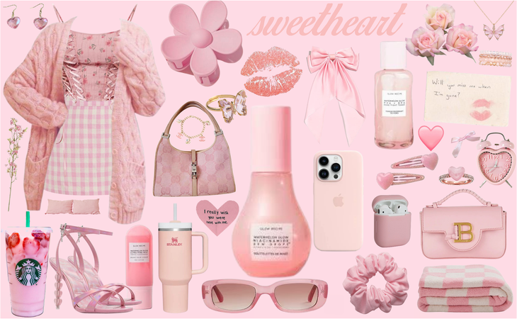 pink aesthetic collage!🩷🩷🩷