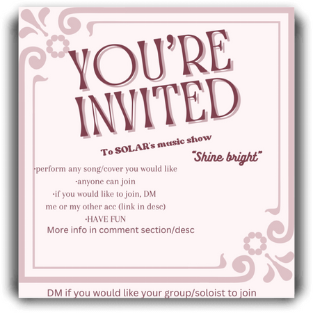 YOUR INVITED