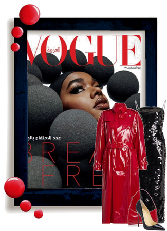 Futuristic: Red and Black in Vogue
