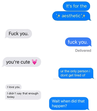 Idk this is wat me and my friend text each other🥺