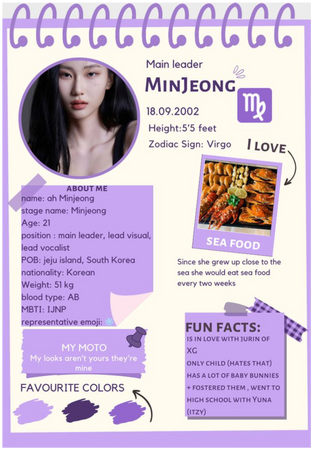 First member: Minjeong
