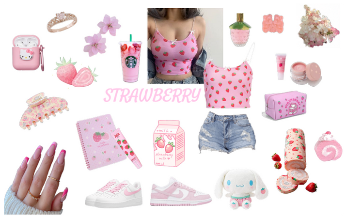 Strawberry themed outfit
