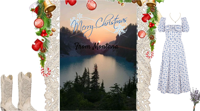 Christmas card from Montana