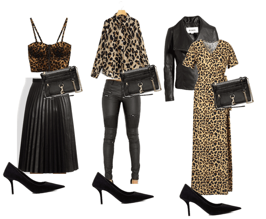 leopard + leather