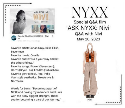 NYXX (닉스) [𝐍𝐈𝐕𝐈] [Q&A FILM] Ask NYXX #7