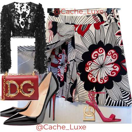 Dolce & Gabbana Silk Skirt Outfit