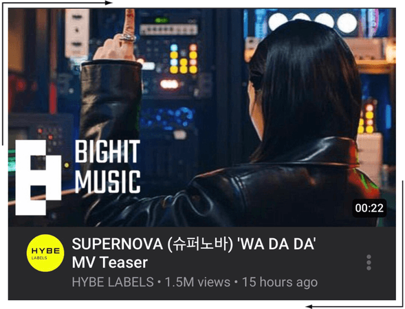SUPERNOVA (슈퍼노바) 'WA DA DA' MV Teaser