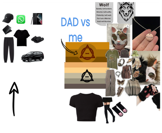dad vs me