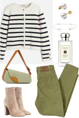 Olive and Stripes