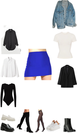 Mini blue skirt