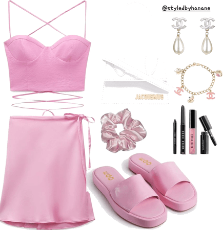pink summer outfit