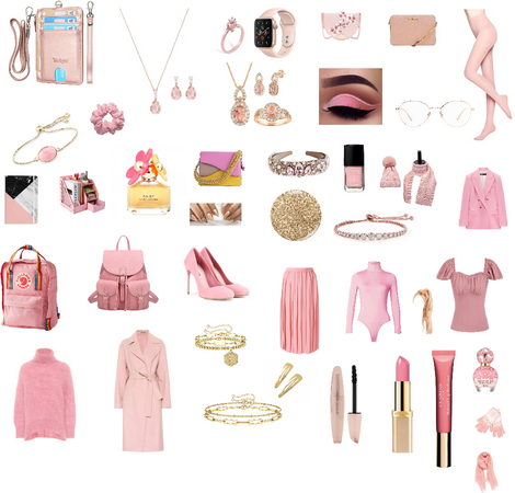 Gold and Pink Outfit