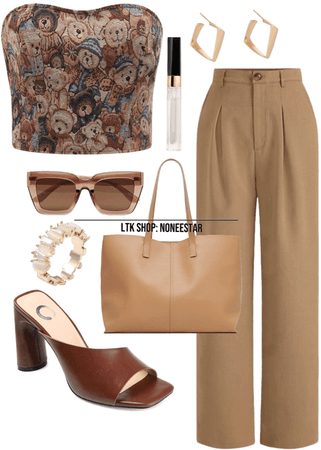 Chic brown and Bears outfit inspiration style and fashion! 🐻