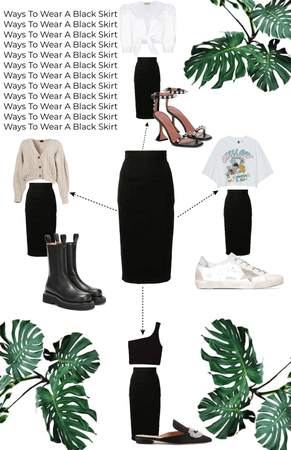 Outfit • 31 • Ways To Wear A Black Skirt •
