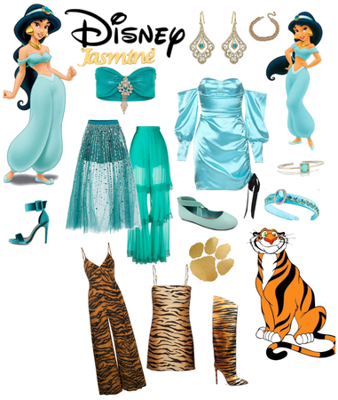 Disney’s Jasmine and Rajah inspired outfits