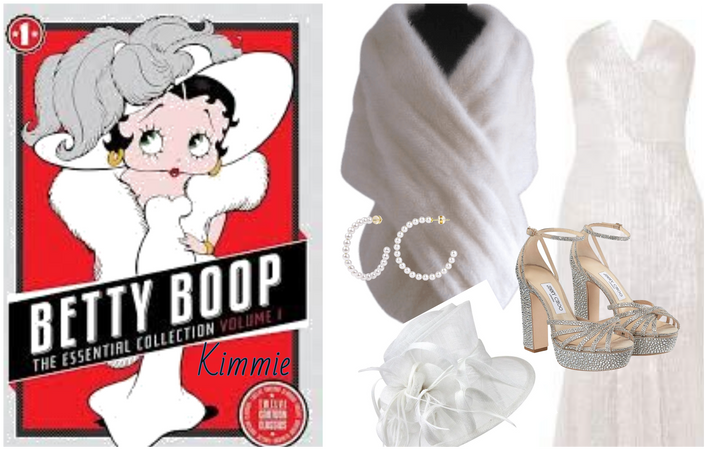 Betty Boop White Gown