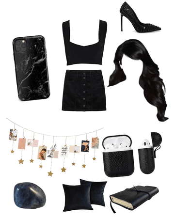Black outfit -My friend Zuri made this-