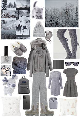 Jasmine OC | Gray Winter Coat