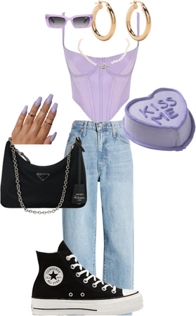 purple birtday outfit