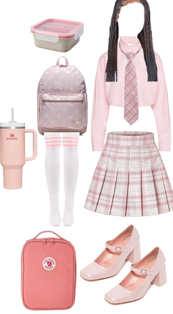pink school outfit