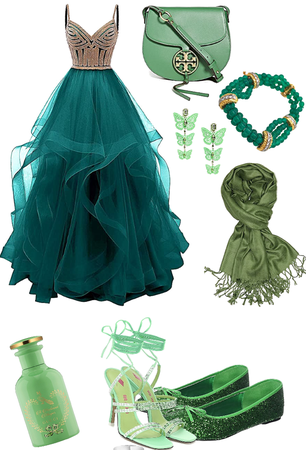 Swampy Green mermaid fashion set