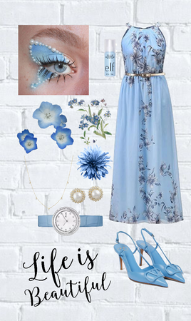 Summer blue butterfly 🦋 outfit ☄️