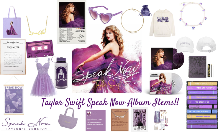 Speak Now Taylor Swift Album Items!!!