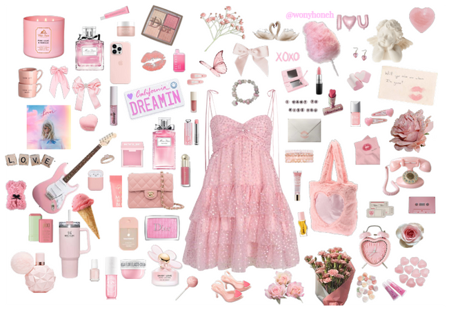 Pink Valentine Girl Outfit