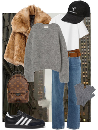 fur coat casual