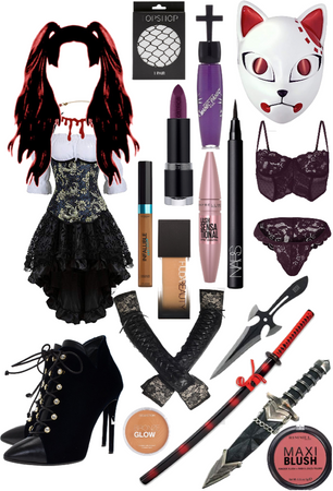 Demon Slayer Stephanie “Sapphire” Rose Doom The Hedgehog-Jackal survival outfit #3
