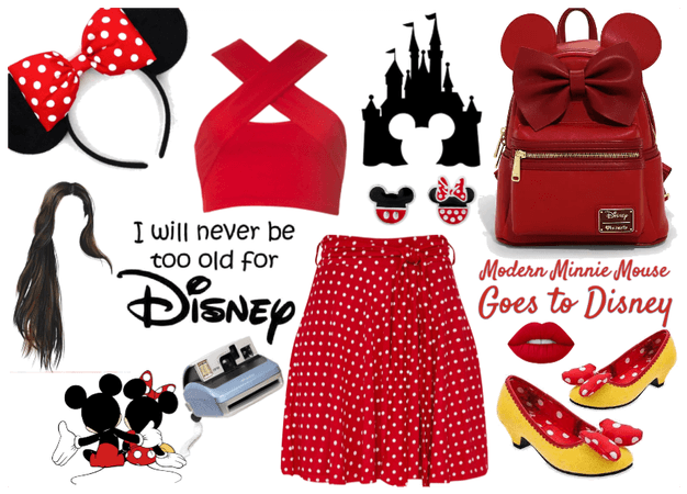 Modern Minnie Mouse Goes To Disney