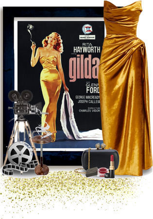 Vintage Collage: Rita Hayworth as Glamorous Gilda