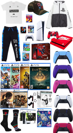 PlayStation 5 games and clothes