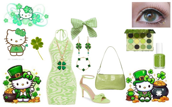 💚💚🍀🌈Hello Kitty St. Patrick Day - outfit💚💚